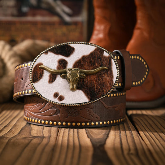 Hand Engraved Belt & Buckle