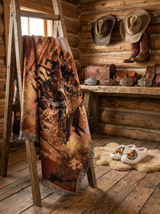 Western Hand Woven Blanket